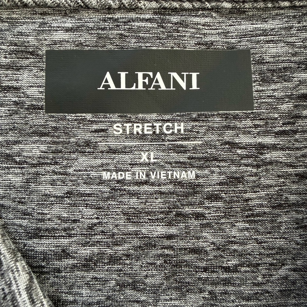 Alfani Gray Heather Short-Sleeve Polo Size XL NWT - Picture 4 of 5